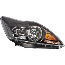 Ford Focus 2008-2011 Black Inner Black Insert Head Lamp Unit Driver Side